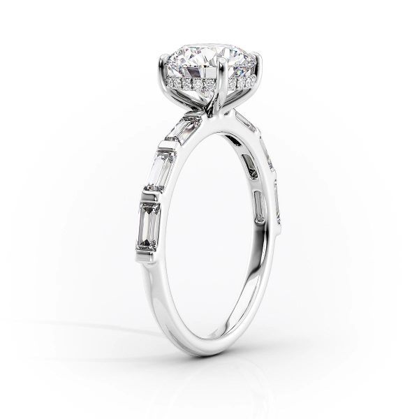 The Hailey Set With A 2.5 Carat Cushion Lab Diamond Online Sale