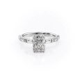 The Hailey Set With A 2 Carat Radiant Lab Diamond For Discount