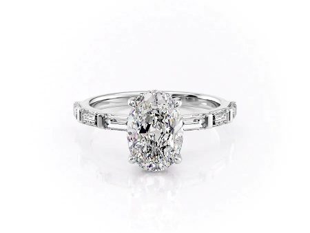 The Hailey Set With A 1 Carat Oval Lab Diamond Cheap