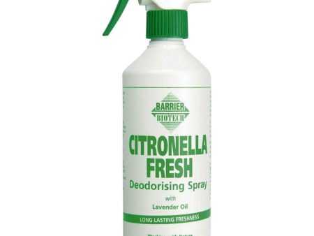 Barrier Citronella Fresh Deodorising Spray - 500 Ml For Sale