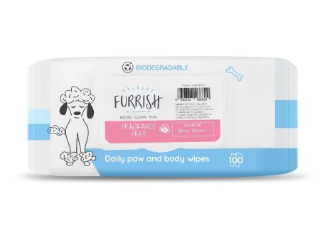 Furrish Daily Paw & Body Wipesfragrance Free Fashion