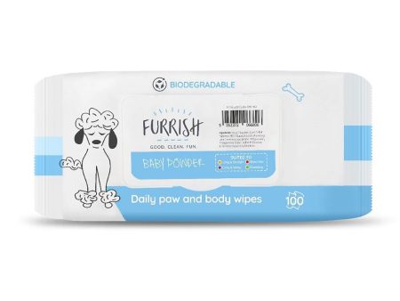 Furrish Daily Paw & Body Wipesbaby Powder Hot on Sale